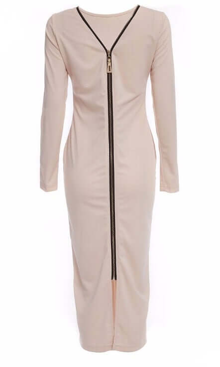 Vestido Tubinho Midi Zíper nas Costas - Helena