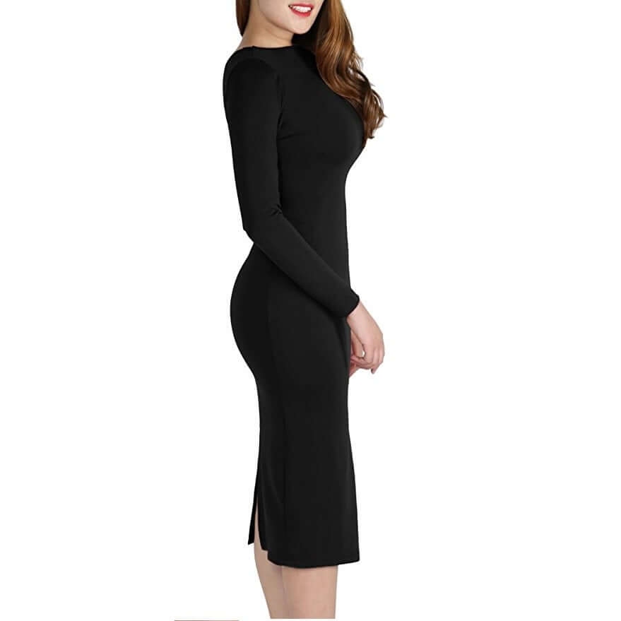 Vestido Tubinho Midi Zíper nas Costas - Helena