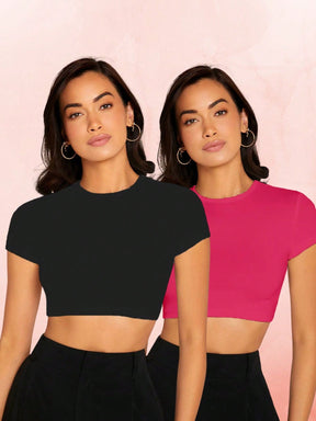 KIT 2 CROPPED BLUSINHA SUPLEX