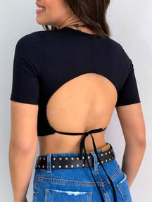 CROPPED TOP COM BOJO