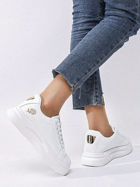 Tênis Branco Casual Feminino - Bella Mônica