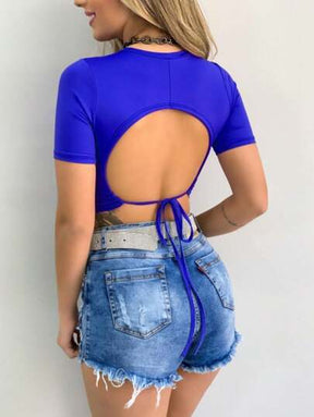 CROPPED TOP COM BOJO
