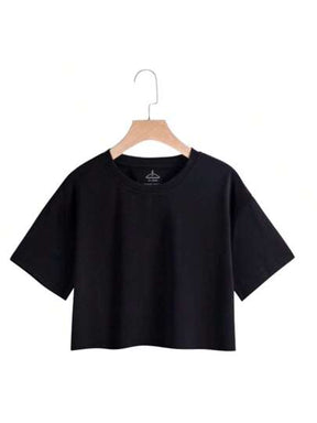 kit 3 camiseta Cropped basica