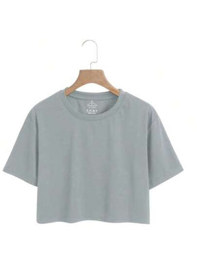 kit 3 camiseta Cropped basica
