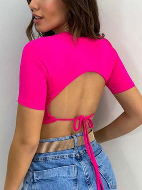 CROPPED TOP COM BOJO