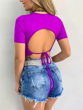 CROPPED TOP COM BOJO