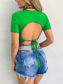 CROPPED TOP COM BOJO
