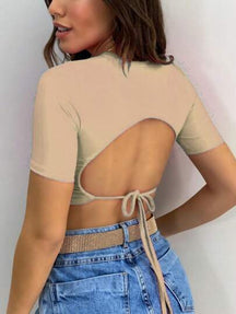 CROPPED TOP COM BOJO