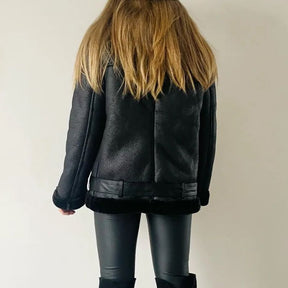  jaquetas  jaqueta  jaqueta de inverno  jaqueta feminina  Jaquetas e Blusões  jaqueta de frio  jaqueta forrada  jaqueta mulher  comprar jaqueta  Jaqueta Couro Peluciada Reverie