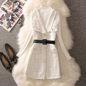 Conjunto de Suéter e Terno  Conjunto de roupa feminina  sueter  Suéter  Suéter Solto  Suéter Grosso  suéter feminino