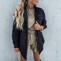 Casaco Manga Longa  casaco longo  Casaco Liso  Casaco Grosso Fabienne  Casaco Grosso  Casaco de Inverno  Casaco com botões  casaco  casaco feminino  casaco de inverno feminino  casaco feminino de inverno  Casaco Aberto  casaco inverno