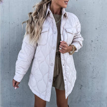 Casaco Manga Longa  casaco longo  Casaco Liso  Casaco Grosso Fabienne  Casaco Grosso  Casaco de Inverno  Casaco com botões  casaco  casaco feminino  casaco de inverno feminino  casaco feminino de inverno  Casaco Aberto  casaco inverno