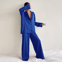 Pijama Feminino de Cetim Longo-Chicago