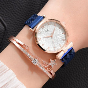 Relógio Feminino de Luxo + Pulseira de Brinde - Bella
