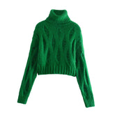 Suéter Feminino Grosso de Gola Alta Sparkle