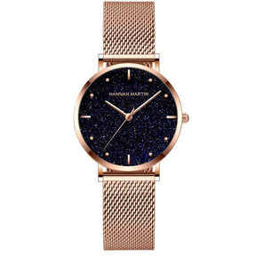 Relógio Feminino Dourado Glitter - Bella