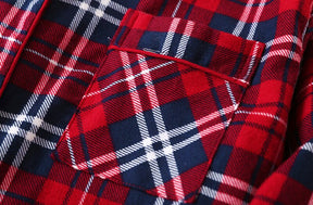 Camisola Xadrez Manga Longa - mia lucce