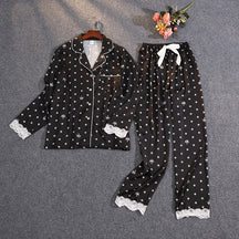 Pijama Feminino Americano Longo -Celeste
