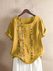 Blusa Bordada - 100% algodão