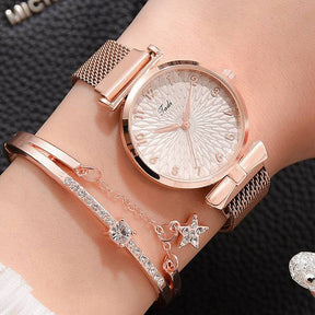 Relógio Feminino de Luxo + Pulseira de Brinde - Bella