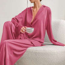 Pijama Feminino de Cetim Longo-Chicago