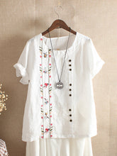 Blusa Bordada - 100% algodão