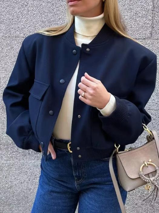 Jaquetas e Blusões  jaquetas  Casaco Manga Longa  casaco longo  Casaco Liso  casaco feminino  casaco de inverno feminino  Casaco de Inverno  casaco com bolso  casaco