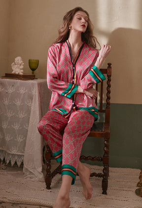 Pijama Iconic em Cetim Longo Feminino