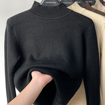 Suéter de Malha  Suéter com Gola Alta  Suéter  Blusa Manga Longa feminina  Blusa Manga Longa  Blusa Fechada  Blusa de Malha