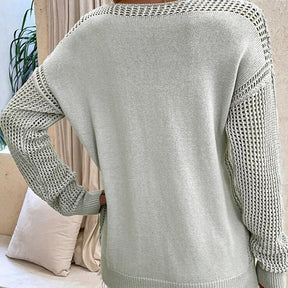 Suéter Feminino  Suéter Solto  Suéter Liso  Suéter Grosso  Suéter de Manga Longa  Suéter  Blusa Manga Longa feminina  Blusa com gola V  suéter feminino
