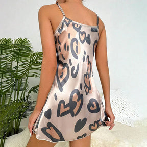 Camisola Alça em Cetim - Printed