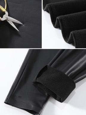 legging forrada inverno  Legging de Couro Sintético Fosco Forrada Cintura Alta Preta Qualidade Premium  legging de couro  legging couro siintetico  legging couro fake  legging couro  couro pu  calca legging forrada
