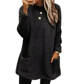 blusa teddy  blusa peluciada  blusa de lã  blusa de inverno  blusa apeluciada  blusa  blusa basica  blusa feminina  blusa de frio  blusa inverno  Blusa Manga Longa