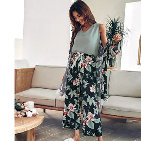 Pijama Feminino 3 Peças- Cora