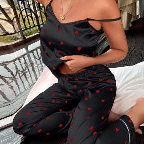 Pijama Feminino Longo em Cetim - Aisha