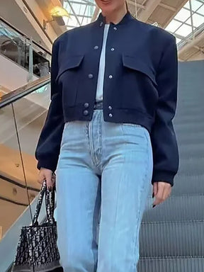Jaquetas e Blusões  jaquetas  Casaco Manga Longa  casaco longo  Casaco Liso  casaco feminino  casaco de inverno feminino  Casaco de Inverno  casaco com bolso  casaco