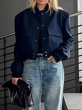 Jaquetas e Blusões  jaquetas  Casaco Manga Longa  casaco longo  Casaco Liso  casaco feminino  casaco de inverno feminino  Casaco de Inverno  casaco com bolso  casaco