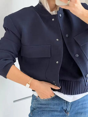 Jaquetas e Blusões  jaquetas  Casaco Manga Longa  casaco longo  Casaco Liso  casaco feminino  casaco de inverno feminino  Casaco de Inverno  casaco com bolso  casaco