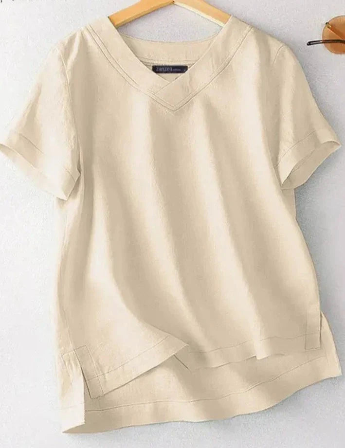 Blusa Alfaiataria Manga Curta