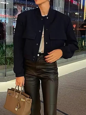 Jaquetas e Blusões  jaquetas  Casaco Manga Longa  casaco longo  Casaco Liso  casaco feminino  casaco de inverno feminino  Casaco de Inverno  casaco com bolso  casaco