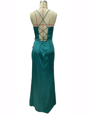 Vestido Longo de Cetim - Freya