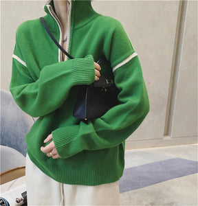 blusa tricot  blusa trico  blusa inverno  blusa de lã  blusa de inverno  blusa  blusa basica  blusa feminina  Blusa com gola V  Blusa Manga Longa feminina  Blusa de Tricot Oversize