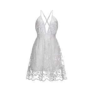Vestido de Festa Curto Bordado