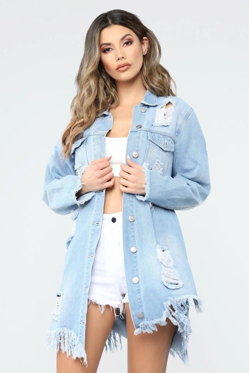 Cardigan Jeans - Blissful  Cardigan Jeans  Cardigan  Cardigan feminino