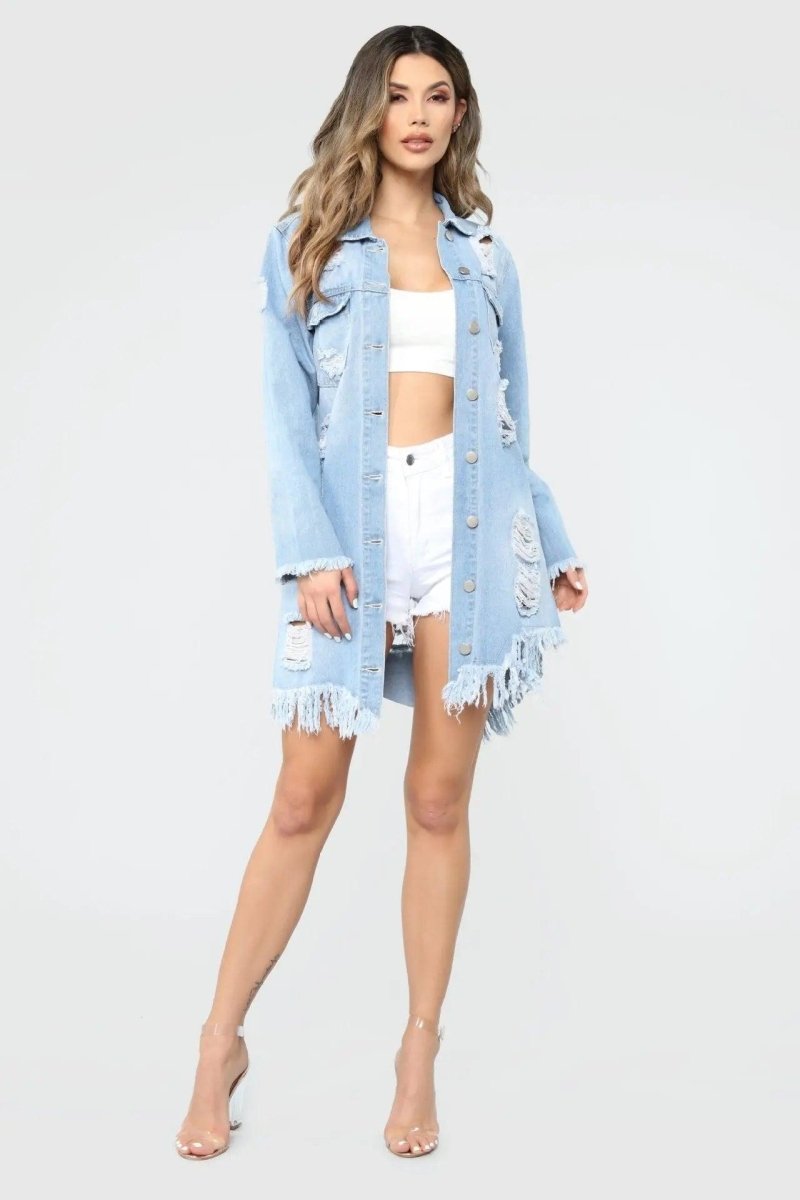 Cardigan Jeans - Blissful  Cardigan Jeans  Cardigan  Cardigan feminino