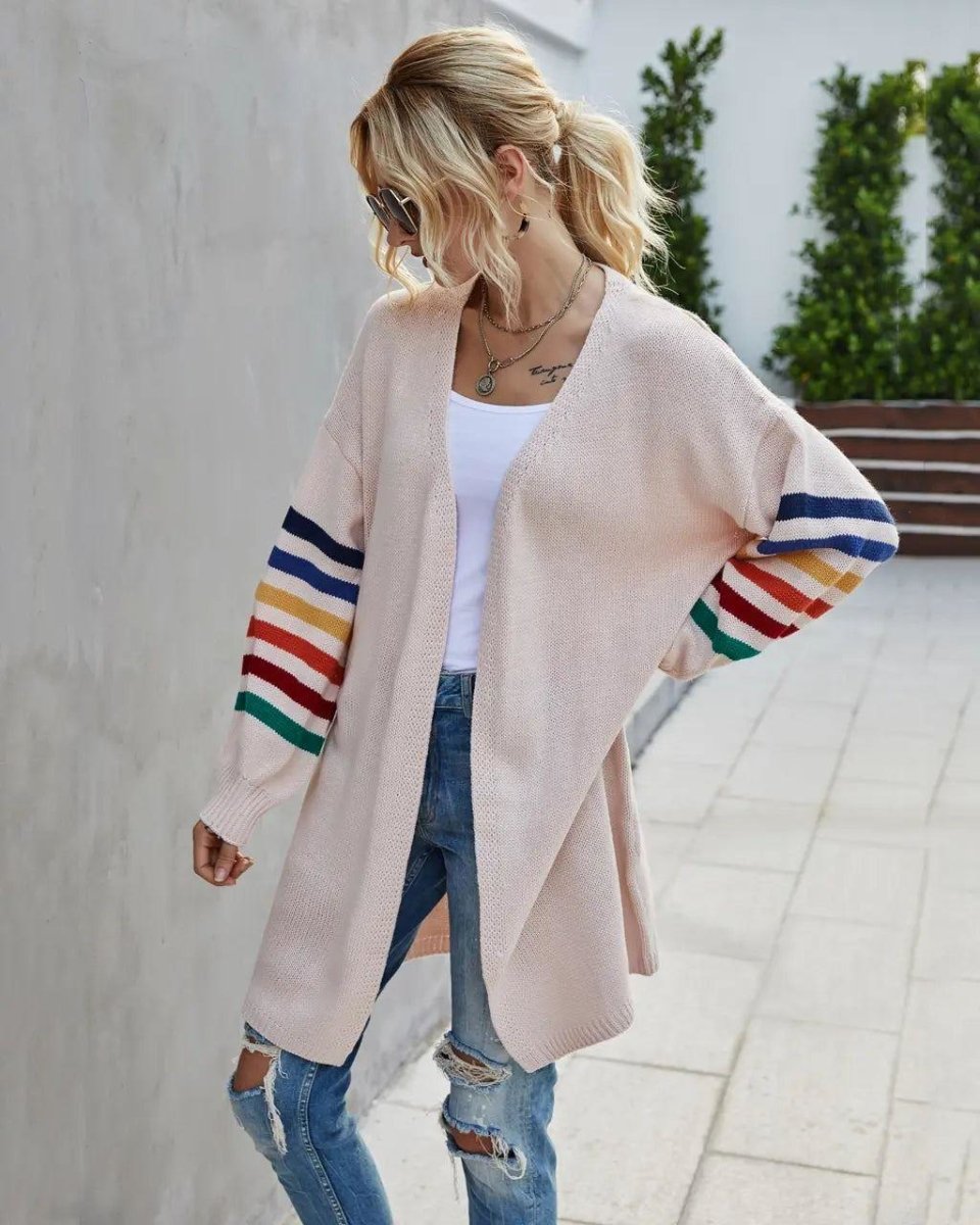 Cartigan  Cardigan  Cardigan feminino  Cardigan Bloom  Cardigan feminino Bloom  Cardigan Jeans  Cardigan Jeans - Blissful