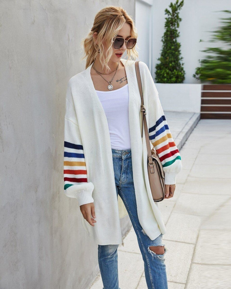 Cartigan  Cardigan  Cardigan feminino  Cardigan Bloom  Cardigan feminino Bloom  Cardigan Jeans  Cardigan Jeans - Blissful