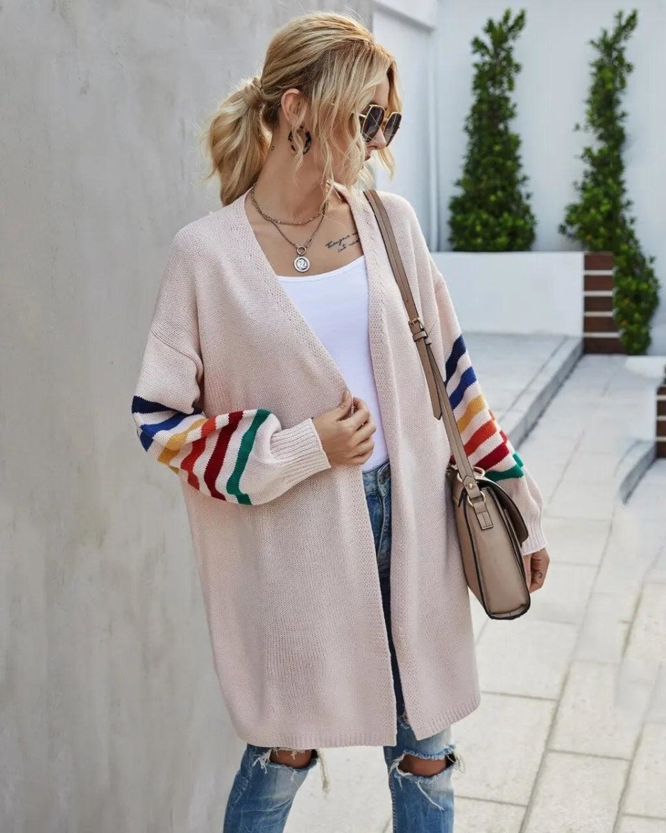 Cartigan  Cardigan  Cardigan feminino  Cardigan Bloom  Cardigan feminino Bloom  Cardigan Jeans  Cardigan Jeans - Blissful