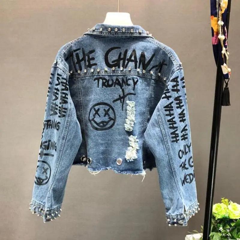 Jaqueta jeans Grafite