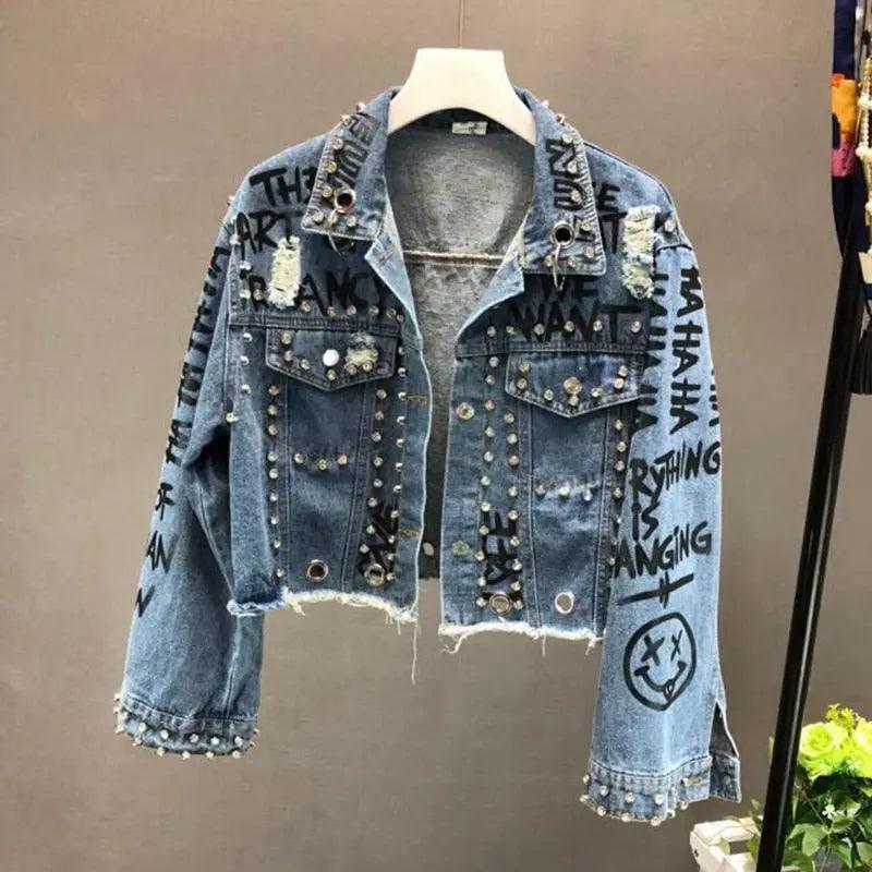 Jaqueta jeans Grafite
